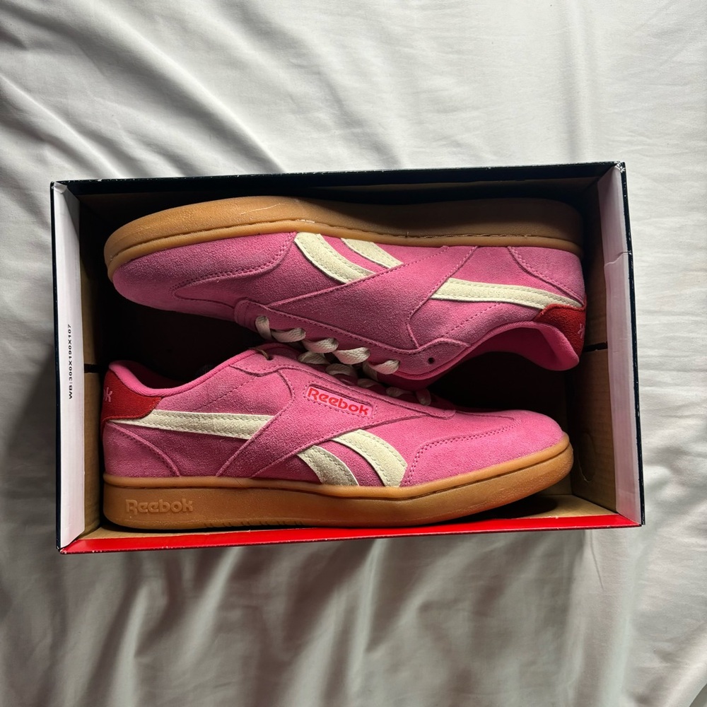 Reebok Pink and White Casual Sneakers